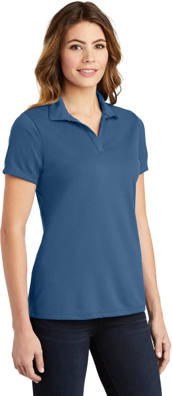 Sport-tek Lst640 Women’s Posicharge Racermesh Polo - Dawn Blue