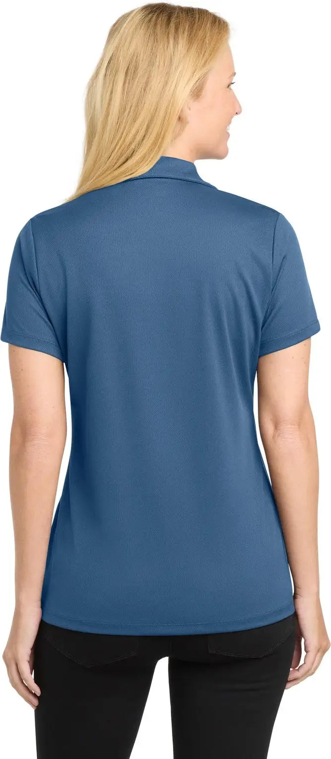 Sport-tek Lst640 Women’s Posicharge Racermesh Polo - Dawn Blue