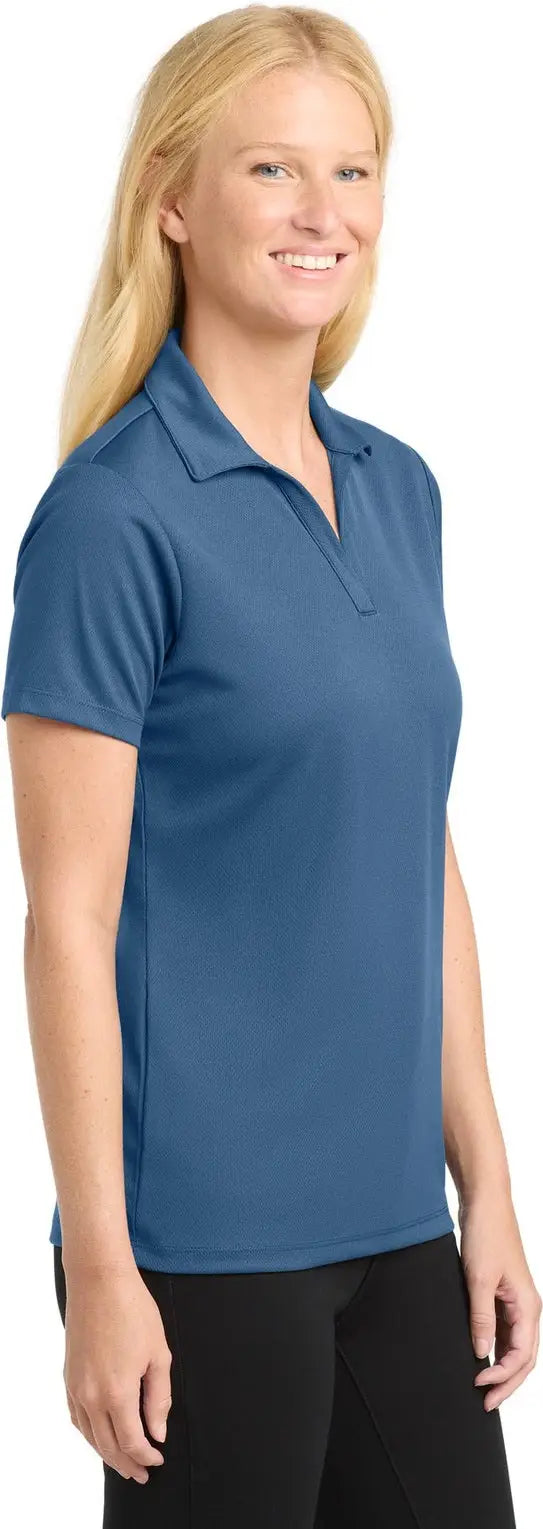 Sport-tek Lst640 Women’s Posicharge Racermesh Polo - Dawn Blue