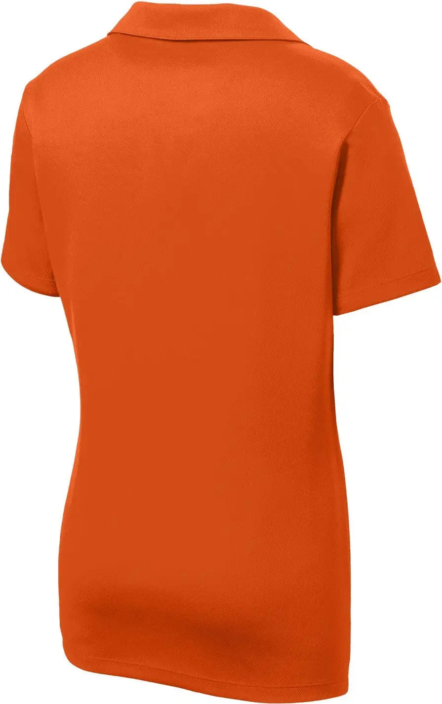 Sport-tek Lst640 Women’s Posicharge Racermesh Polo - Deep Orange