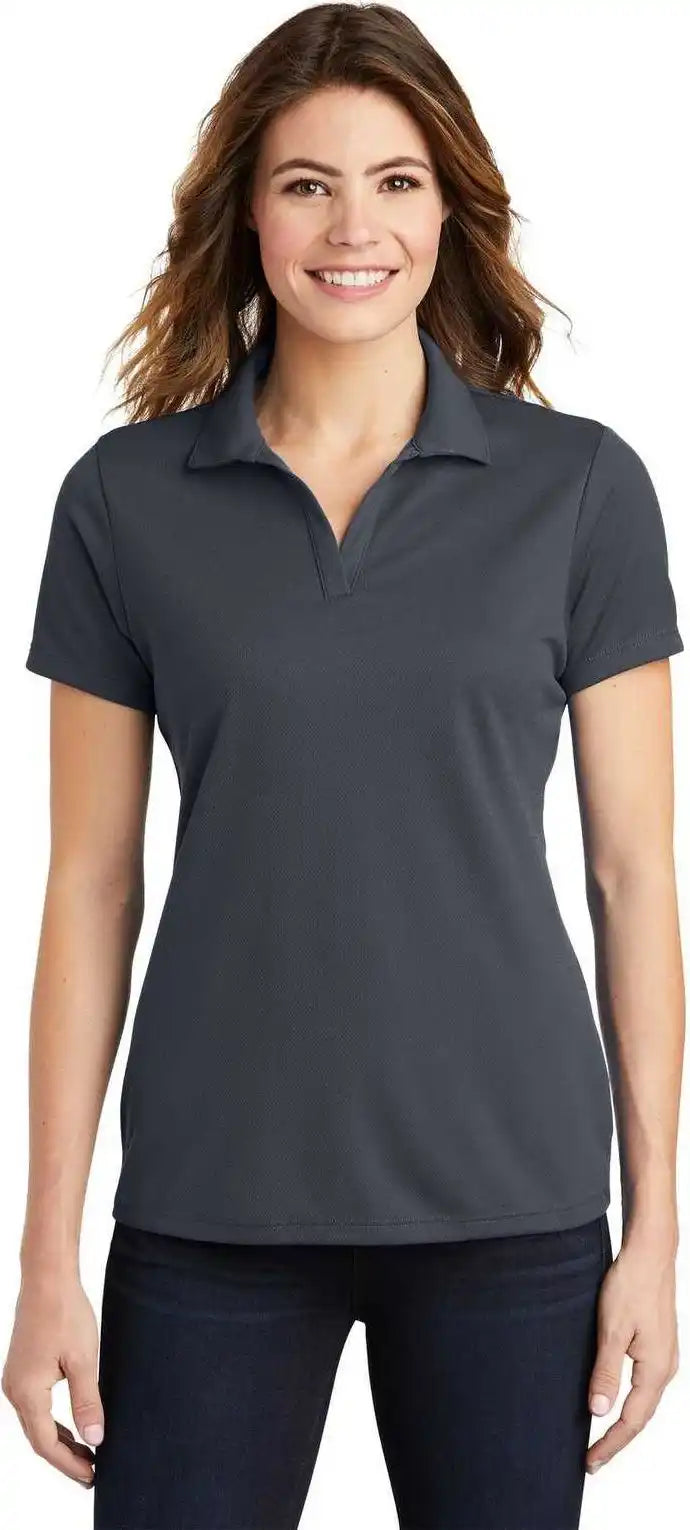 Sport-tek Lst640 Women’s Posicharge Racermesh Polo - Graphite