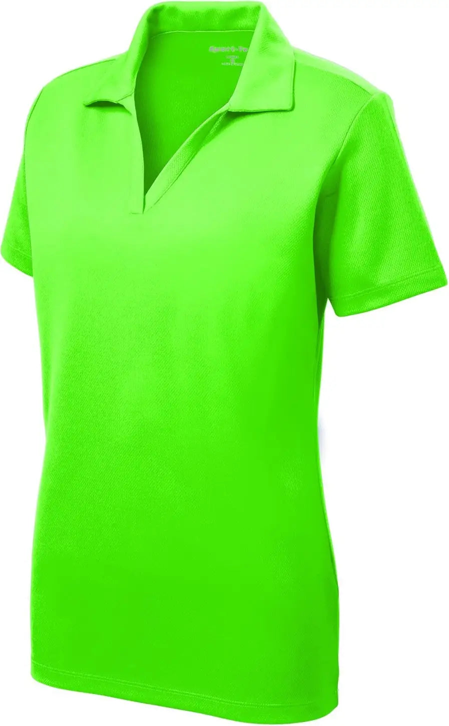 Sport-tek Lst640 Women’s Posicharge Racermesh Polo - Neon Green