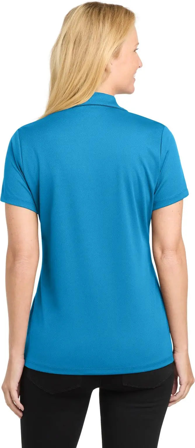 Sport-tek Lst640 Women’s Posicharge Racermesh Polo - Pond Blue