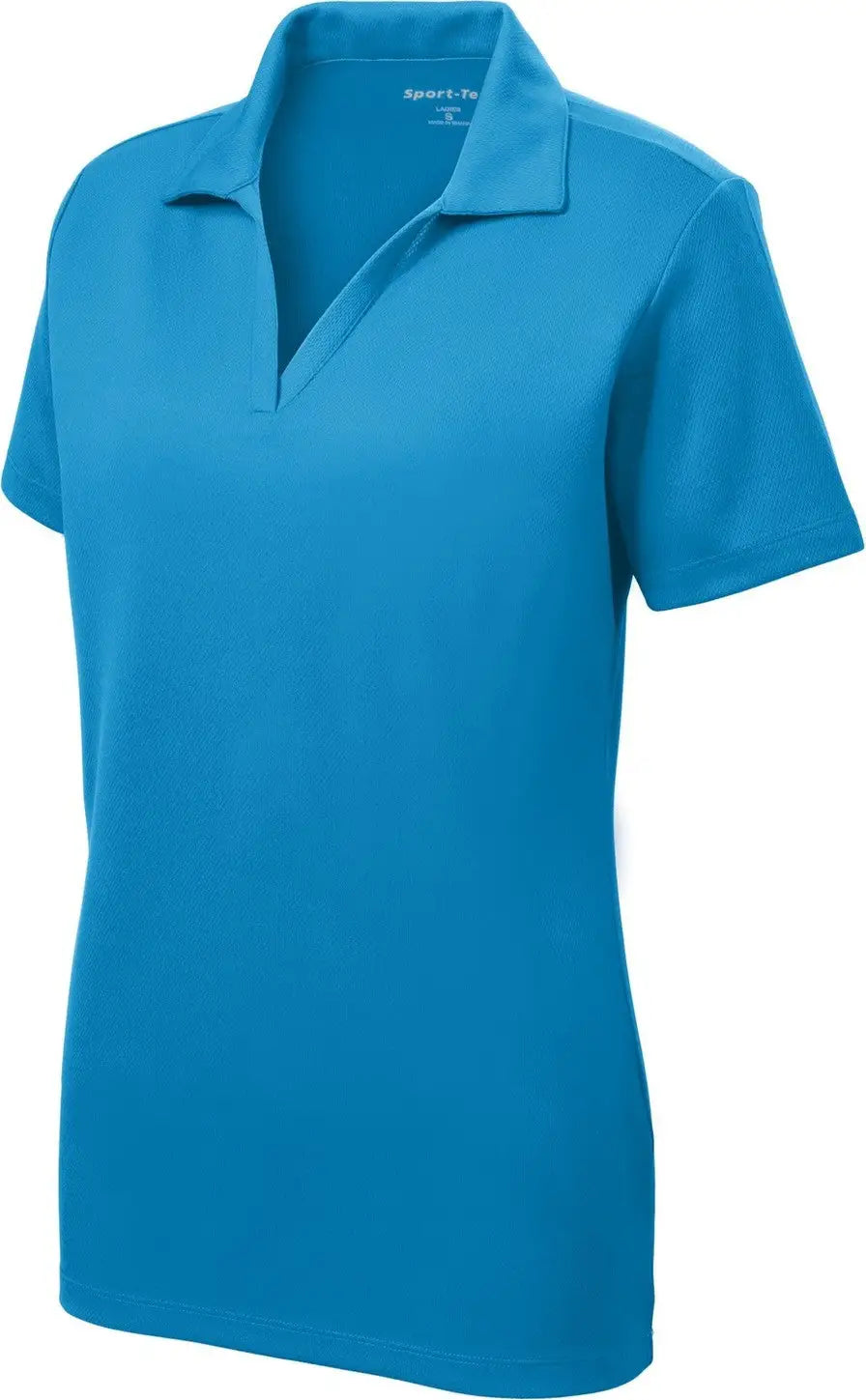 Sport-tek Lst640 Women’s Posicharge Racermesh Polo - Pond Blue