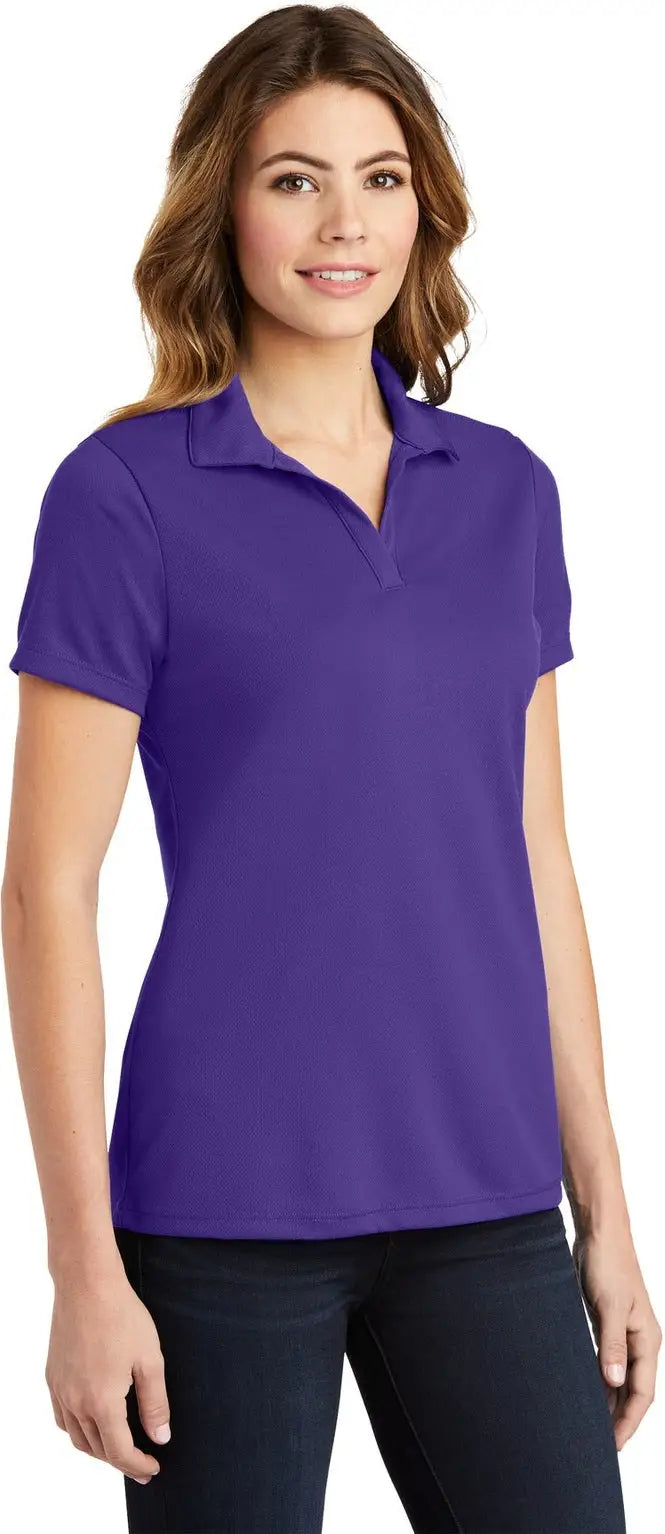 Sport-tek Lst640 Women’s Posicharge Racermesh Polo - Purple