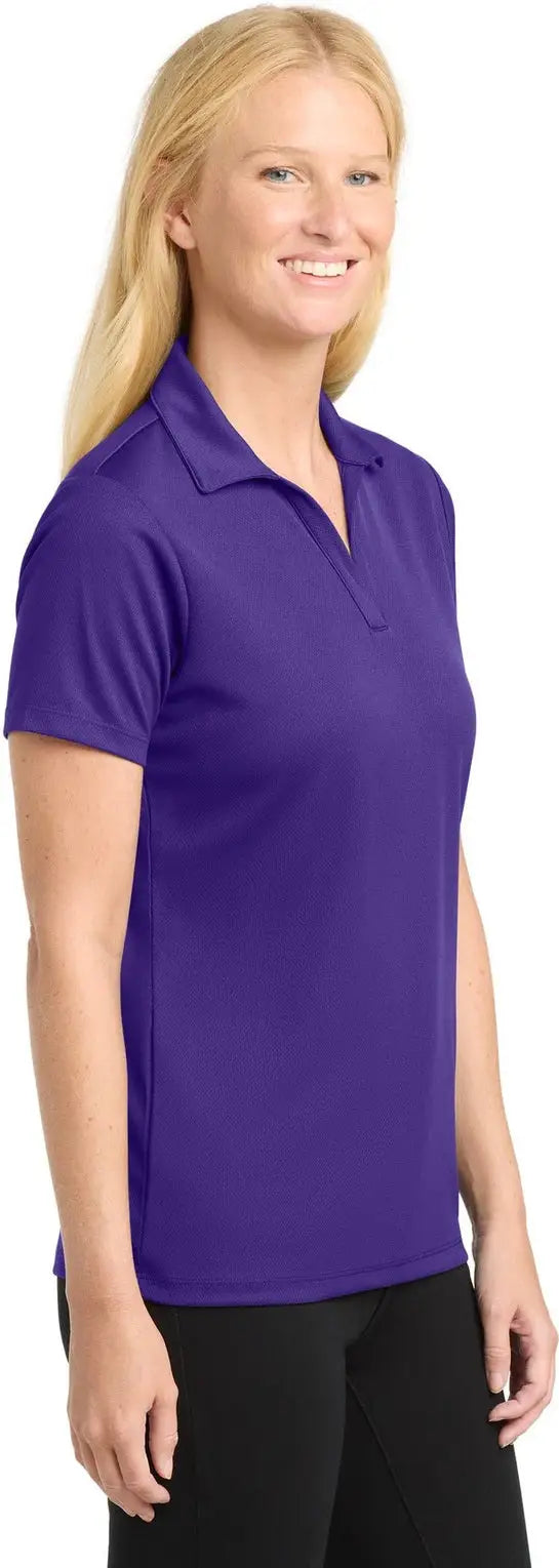 Sport-tek Lst640 Women’s Posicharge Racermesh Polo - Purple