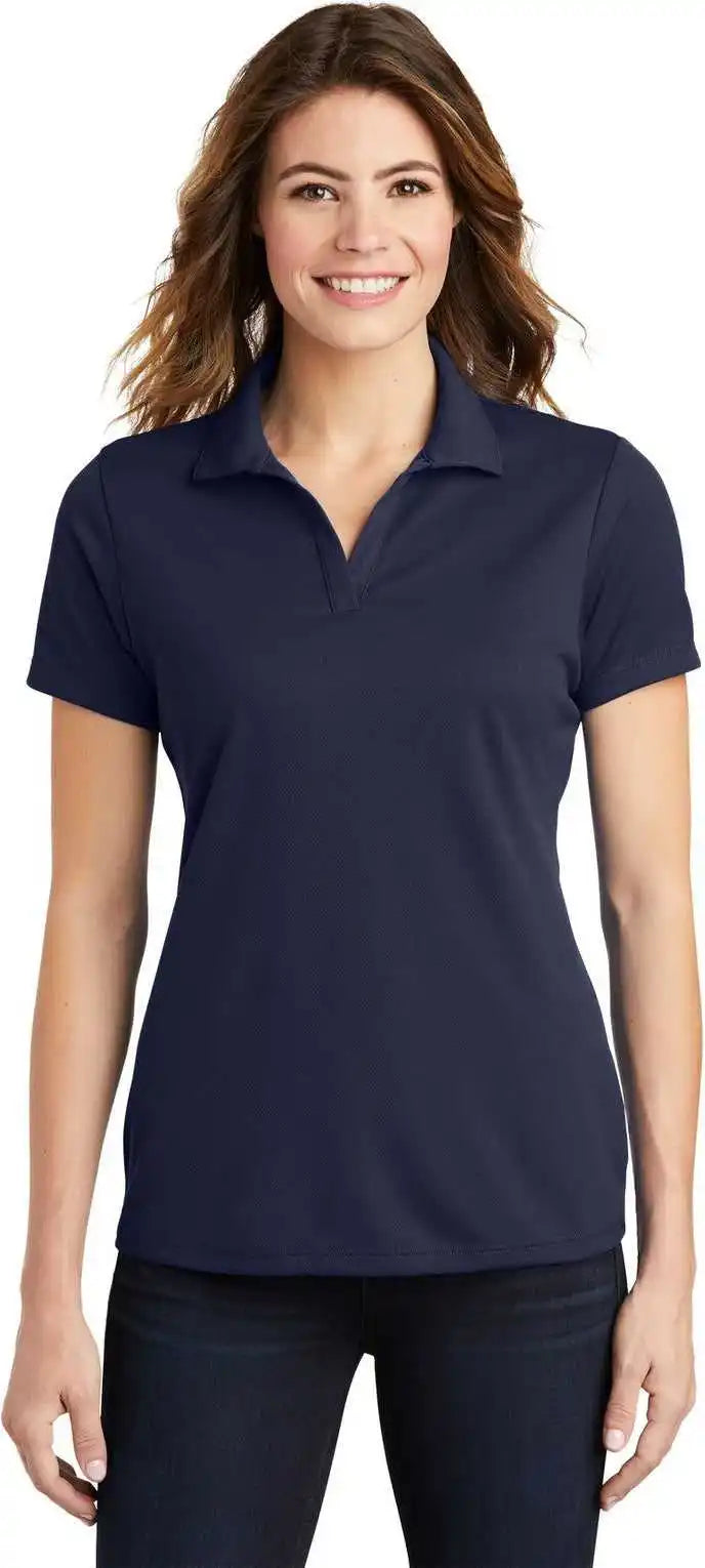 Sport-tek Lst640 Women’s Posicharge Racermesh Polo - True Navy