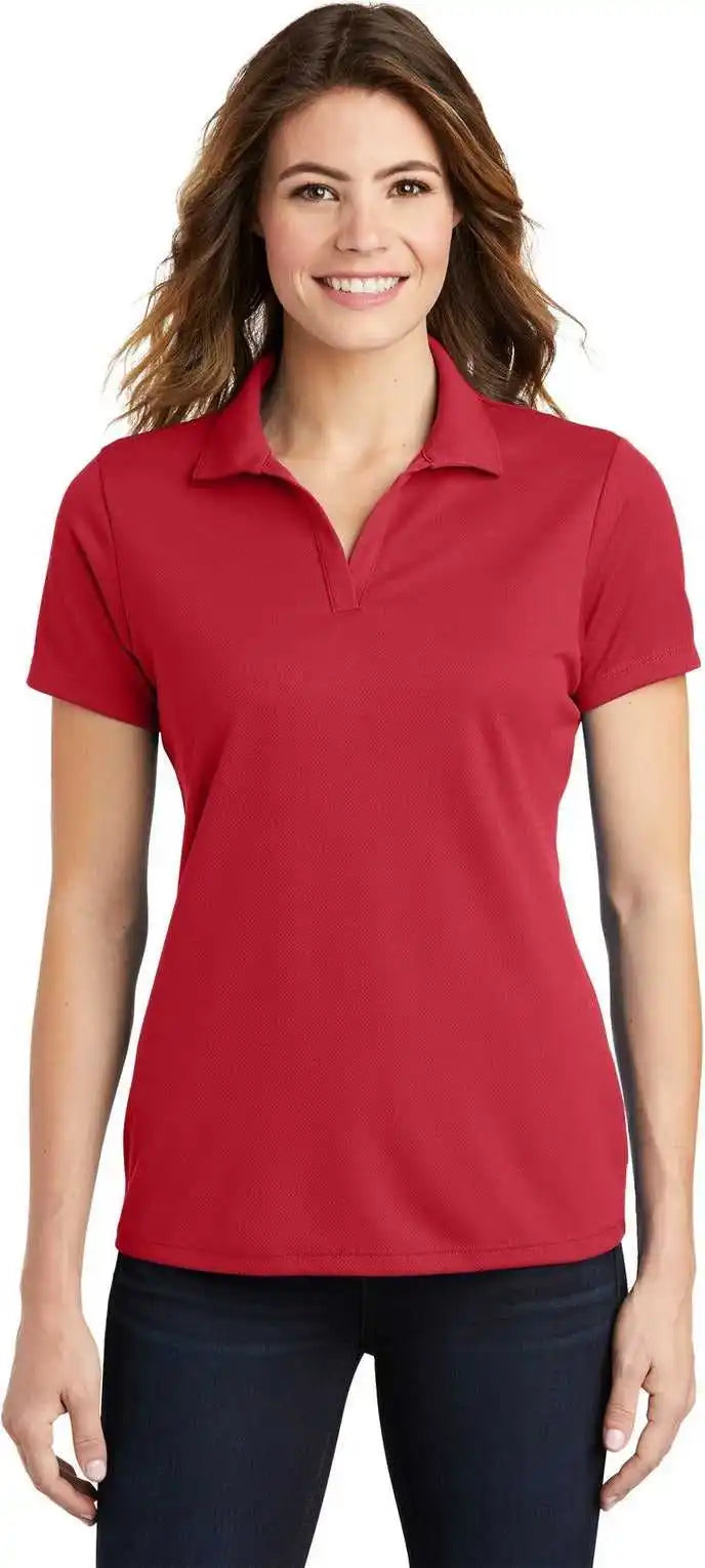 Sport-tek Lst640 Women’s Posicharge Racermesh Polo - True Red