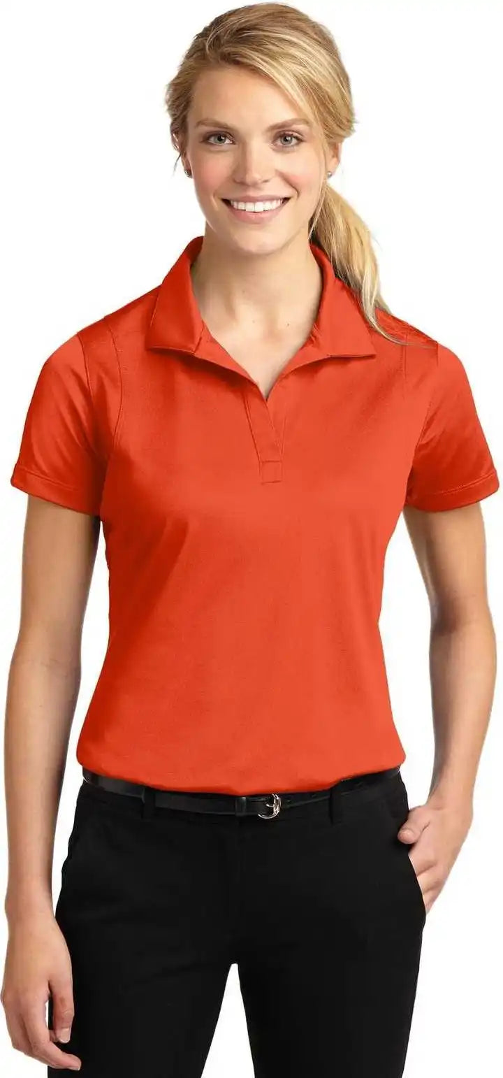 Sport Tek Lst650 Ladies Micropique Wick Polo Deep Orange