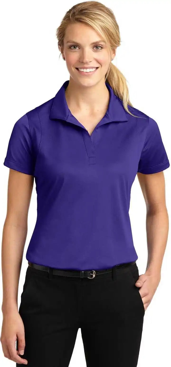 Sport Tek Lst650 Ladies Micropique Wick Polo Purple