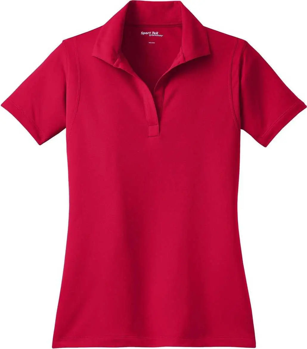 Sport-tek Lst650 Ladies Micropique Sport-wick Polo - Deep Red