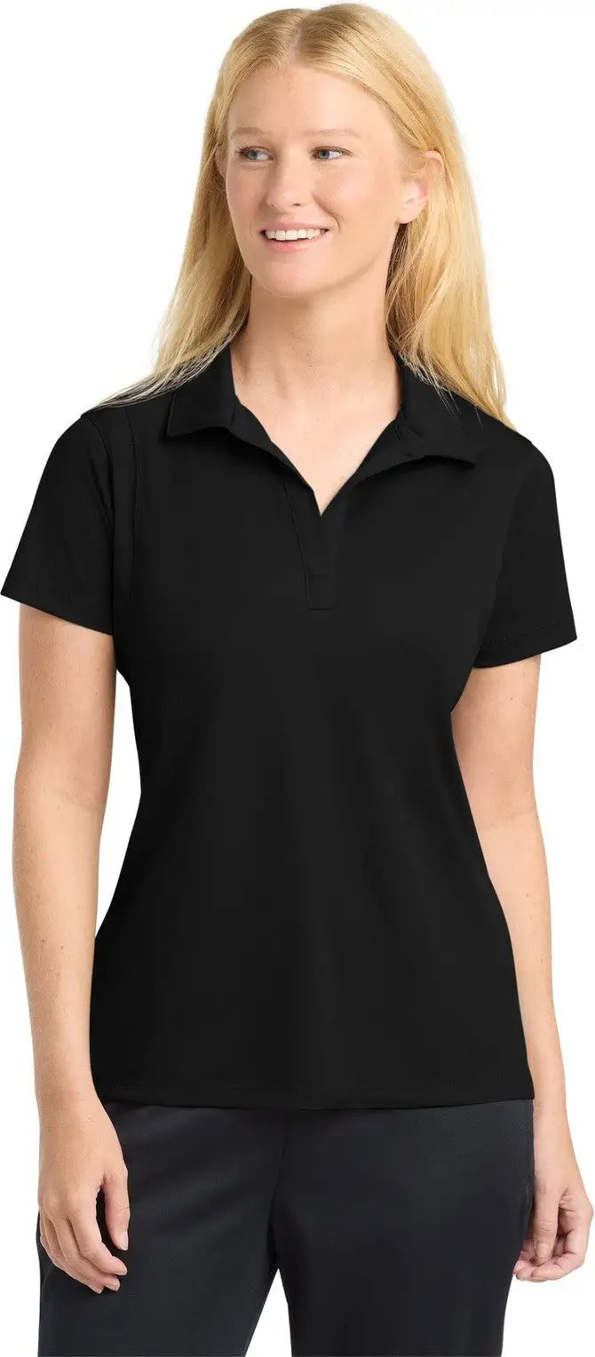 Sport-tek Lst650 Women’s Micropique Sport-wick Polo - Black