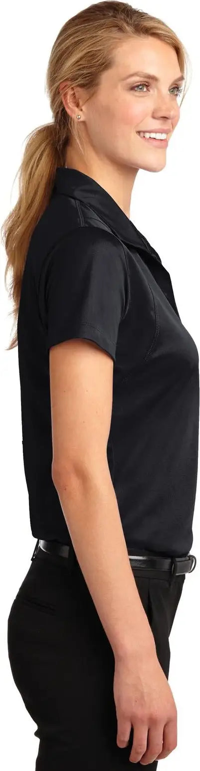 Sport-tek Lst650 Women’s Micropique Sport-wick Polo - Black
