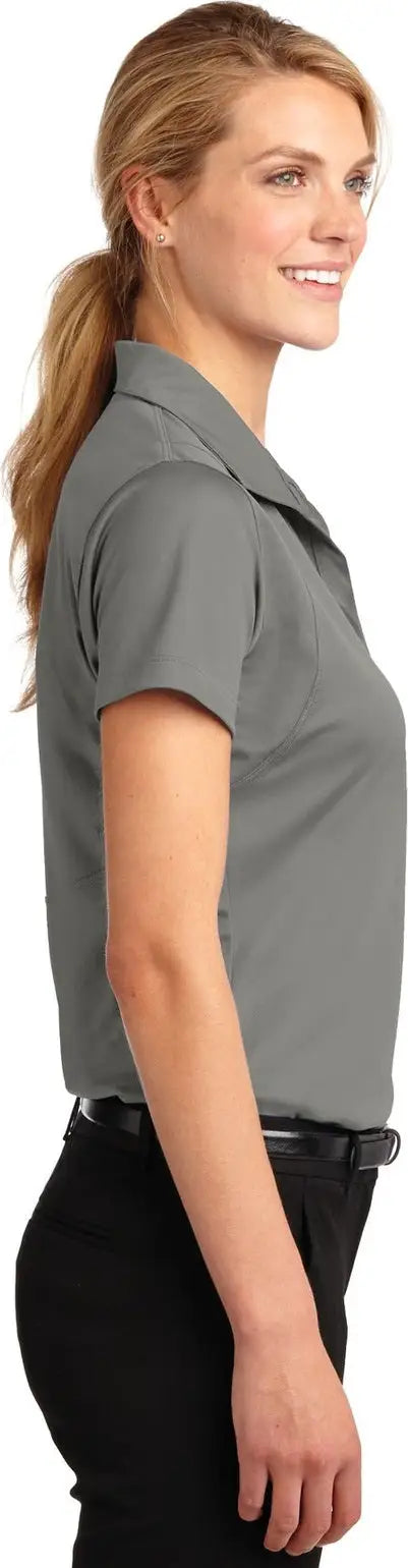 Sport-tek Lst650 Women’s Micropique Sport-wick Polo - Gray Concrete