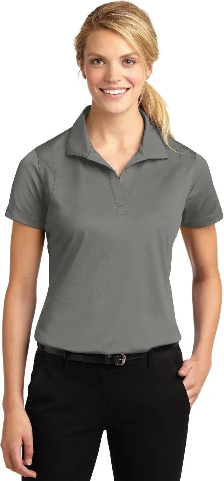 Sport-tek Lst650 Women’s Micropique Sport-wick Polo - Gray Concrete - Ladies Xs