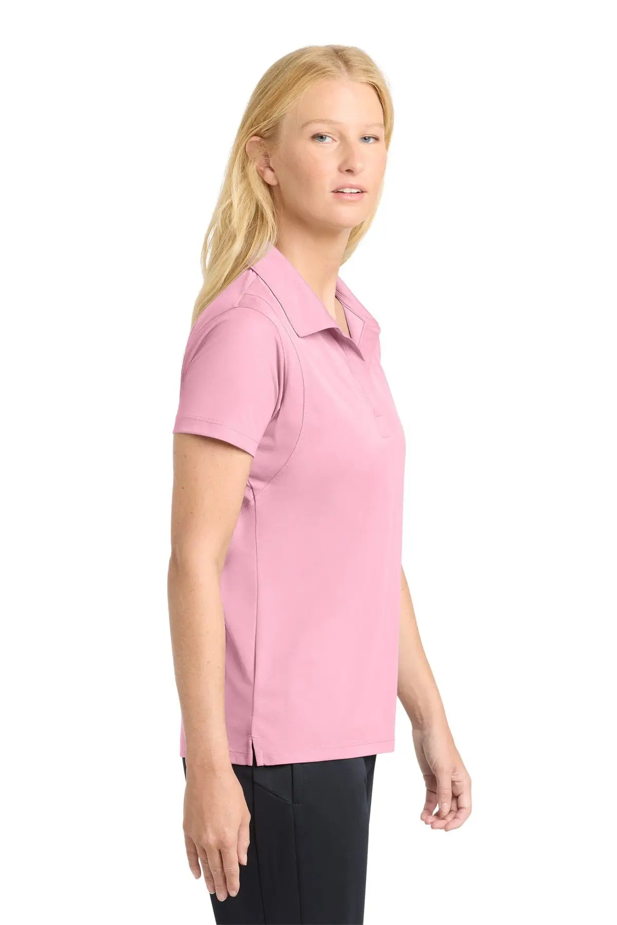 Sport-tek Lst650 Women’s Micropique Sport-wick Polo - Light Pink