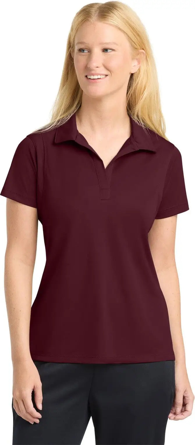 Sport-tek Lst650 Women’s Micropique Sport-wick Polo - Maroon