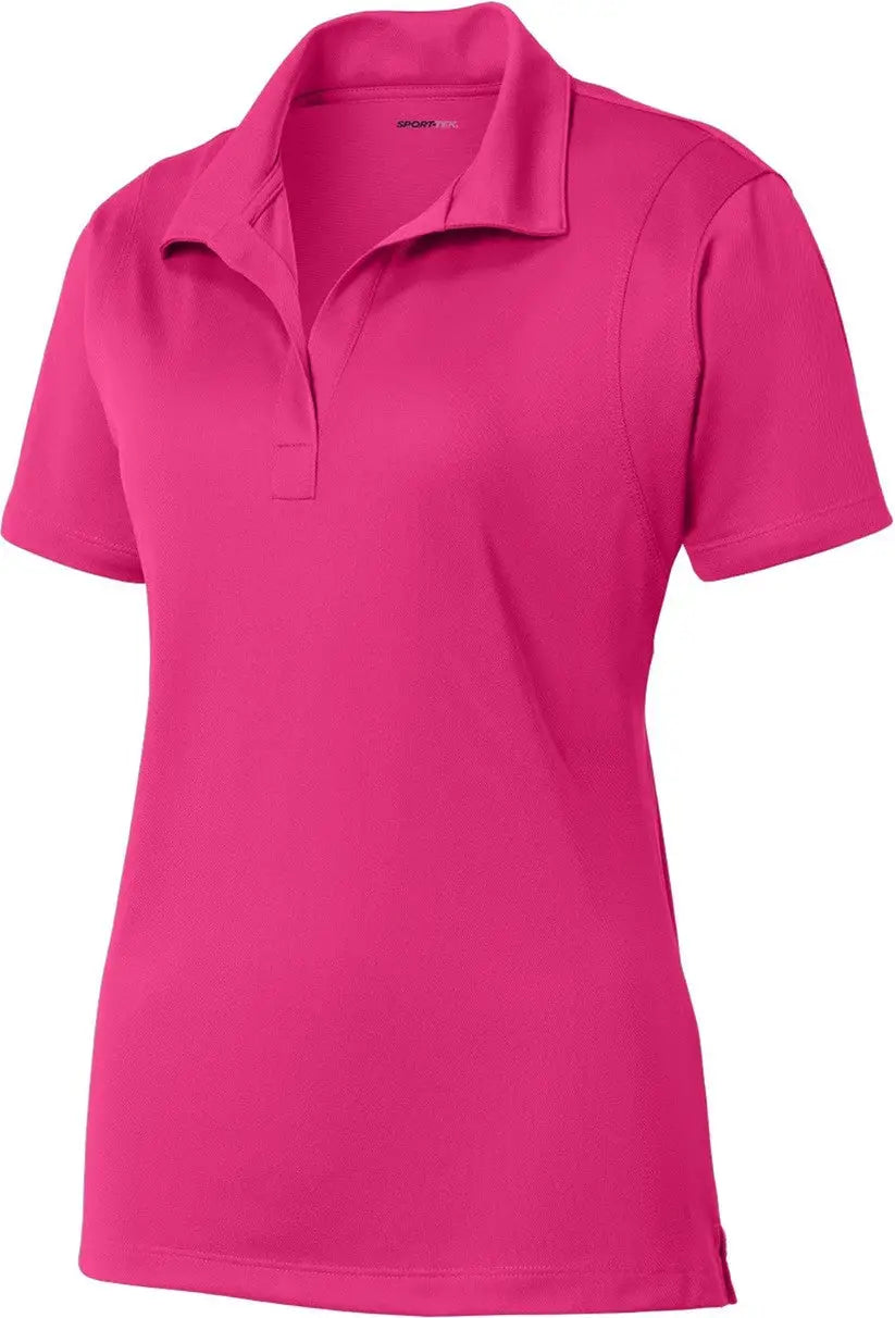 Sport-tek Lst650 Women’s Micropique Sport-wick Polo - Pink Raspberry