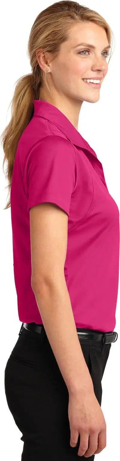 Sport-tek Lst650 Women’s Micropique Sport-wick Polo - Pink Raspberry