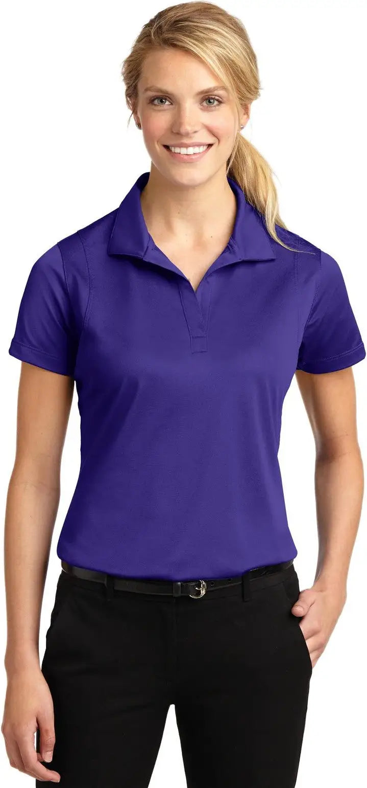Sport-tek Lst650 Women’s Micropique Sport-wick Polo - Purple - Ladies Xs