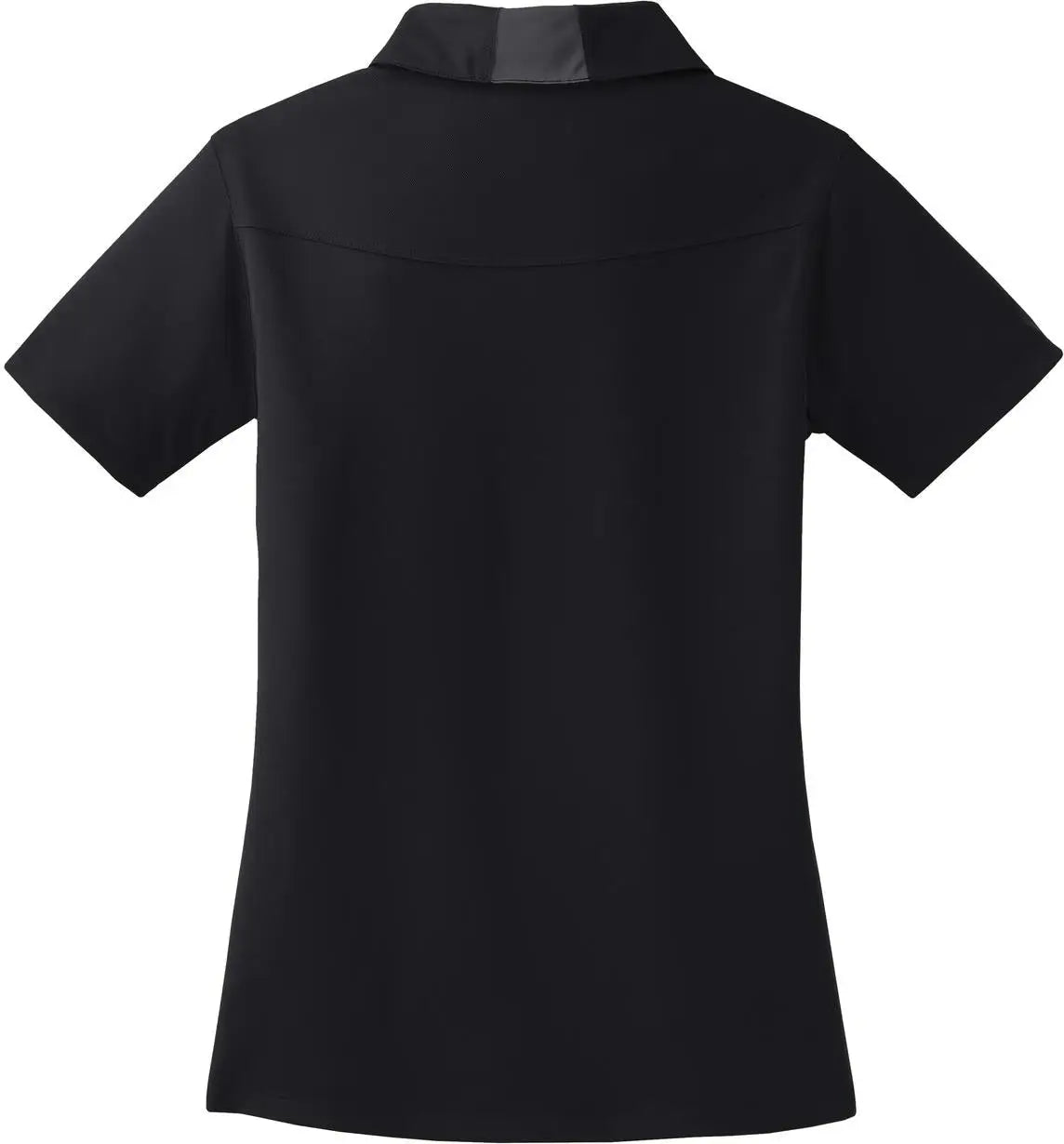 Sport-tek Lst655 Women’s Side Blocked Micropique Sport-wick Polo - Black Iron Gray