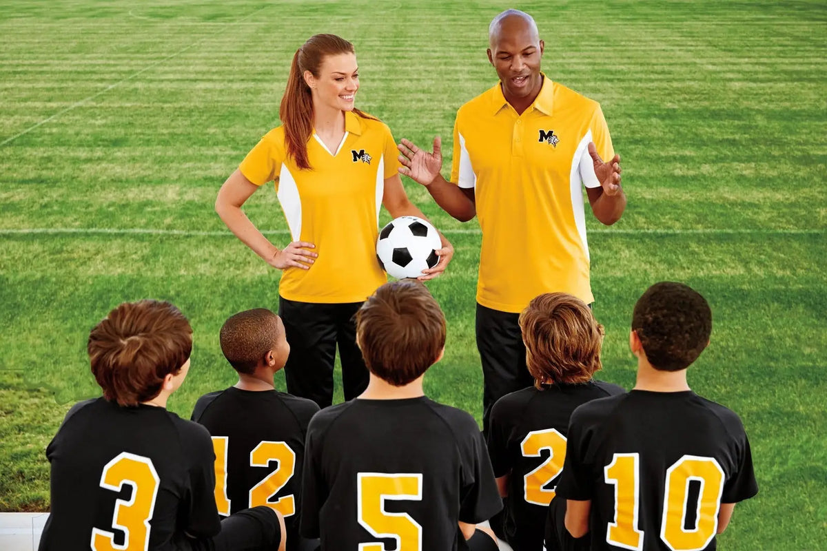 Sport-tek Lst655 Women’s Side Blocked Micropique Sport-wick Polo - Black Iron Gray