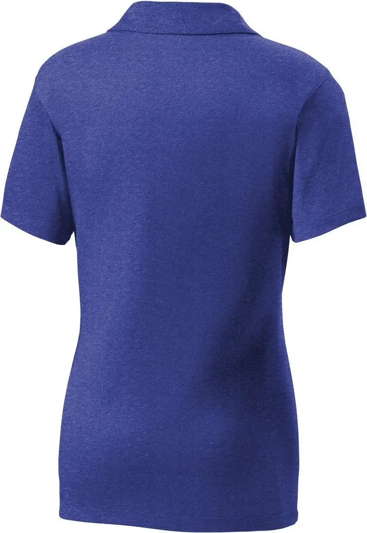 Sport-tek Lst660 Women’s Heather Contender Polo - Cobalt