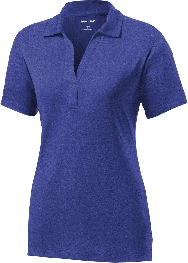 Sport-tek Lst660 Women’s Heather Contender Polo - Cobalt