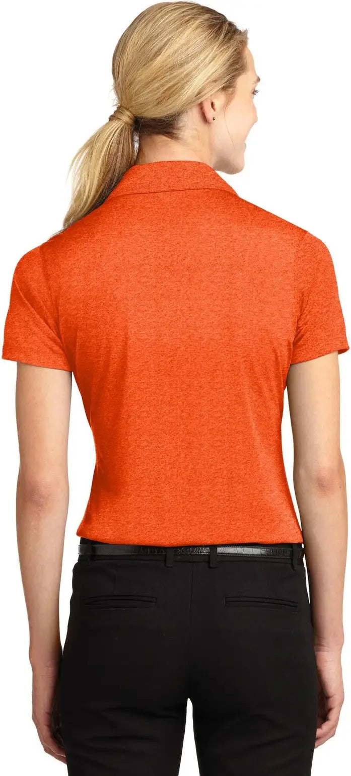 Sport-tek Lst660 Women’s Heather Contender Polo - Deep Orange