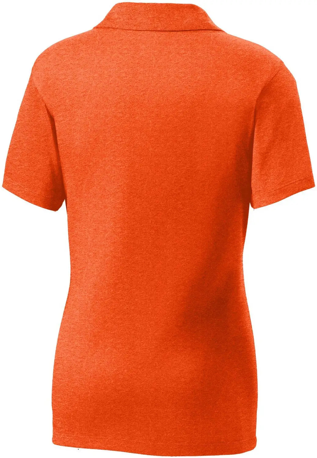Sport-tek Lst660 Women’s Heather Contender Polo - Deep Orange