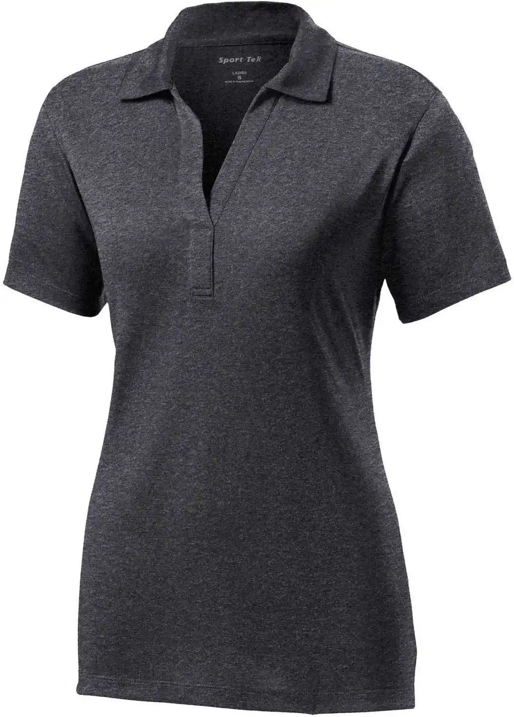 Sport-tek Lst660 Women’s Heather Contender Polo - Graphite