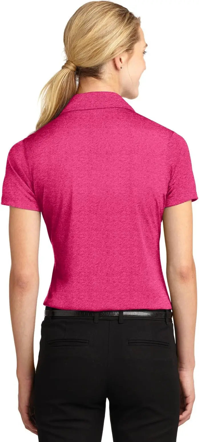 Sport-tek Lst660 Women’s Heather Contender Polo - Pink Raspberry