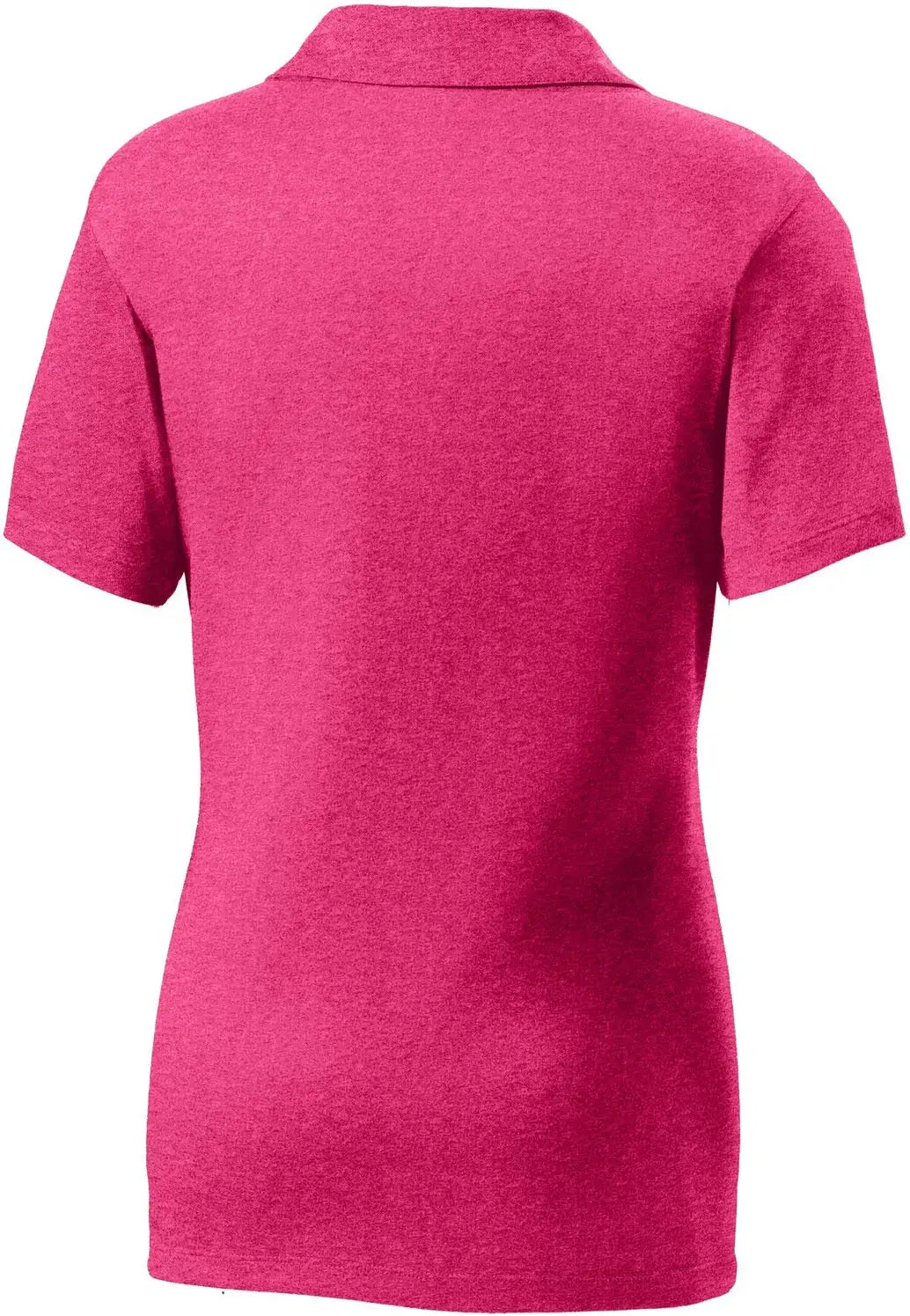 Sport-tek Lst660 Women’s Heather Contender Polo - Pink Raspberry