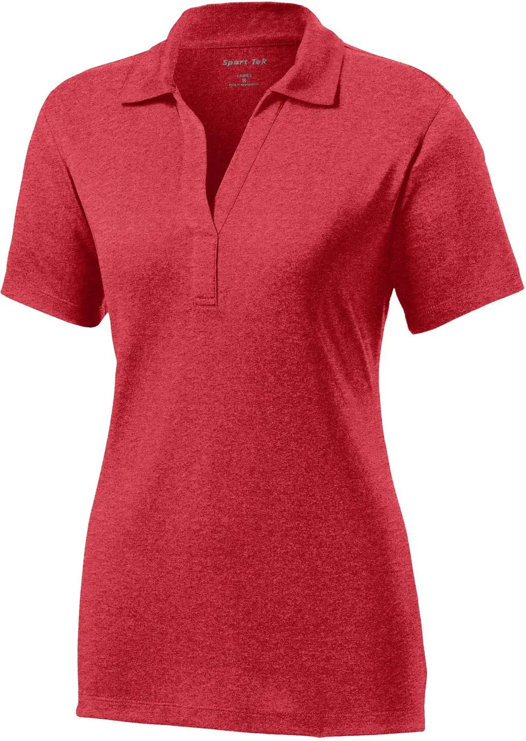 Sport-tek Lst660 Women’s Heather Contender Polo - Scarlet