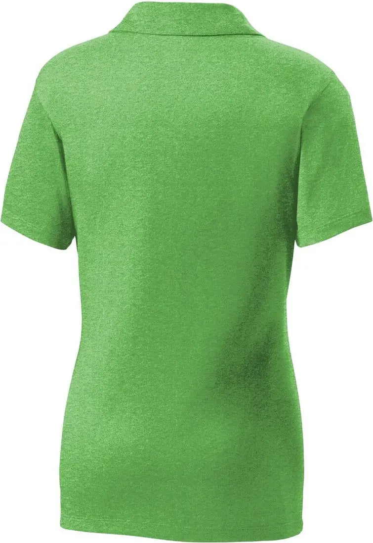 Sport-tek Lst660 Women’s Heather Contender Polo - Turf Green