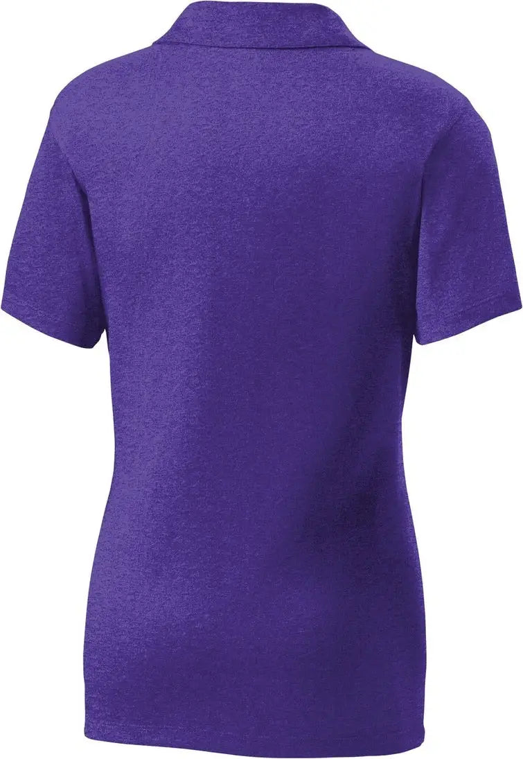 Sport-tek Lst660 Women’s Heather Contender Polo - Varsity Purple