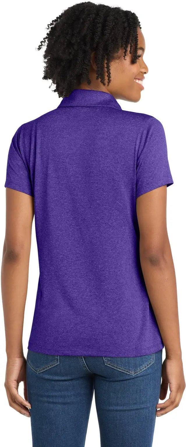 Sport-tek Lst660 Women’s Heather Contender Polo - Varsity Purple