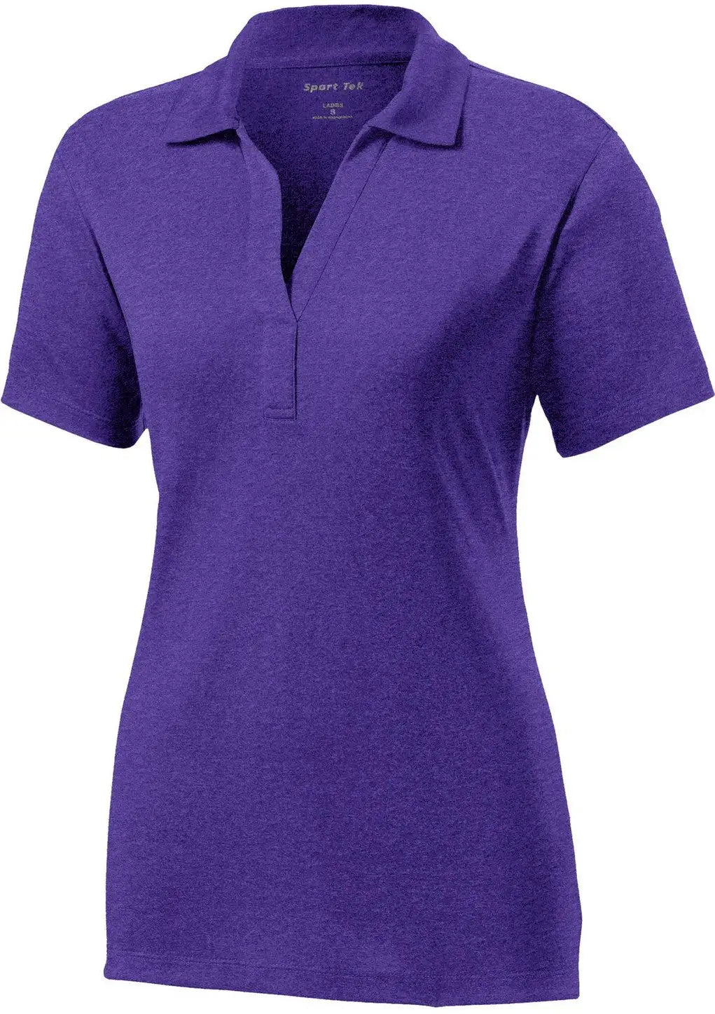 Sport-tek Lst660 Women’s Heather Contender Polo - Varsity Purple