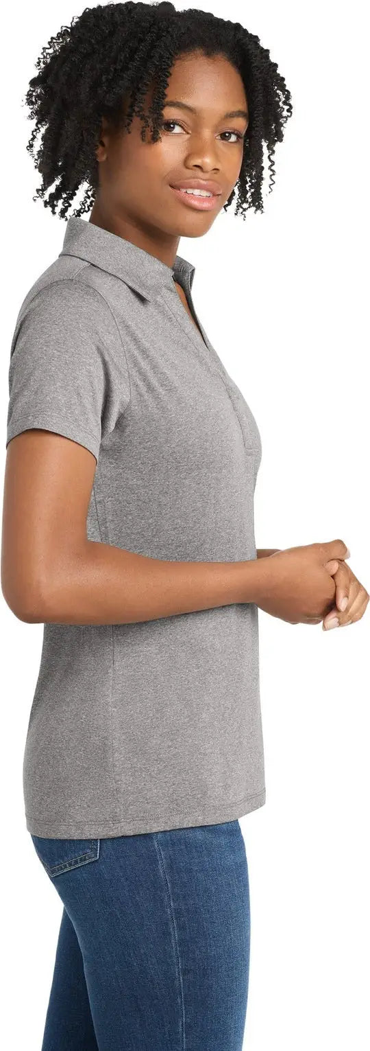 Sport-tek Lst660 Women’s Heather Contender Polo - Vintage