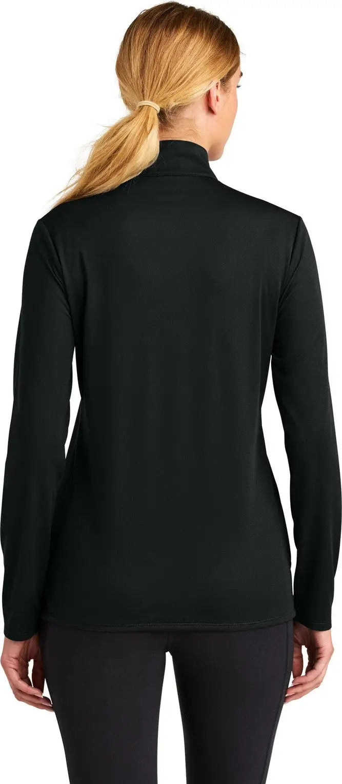 Sport-tek Lst672 Women’s Micropique Sport-wick 1/4-zip - Black