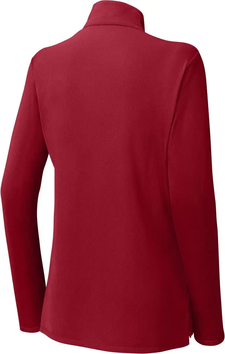 Sport-tek Lst672 Women’s Micropique Sport-wick 1/4-zip - Deep Red