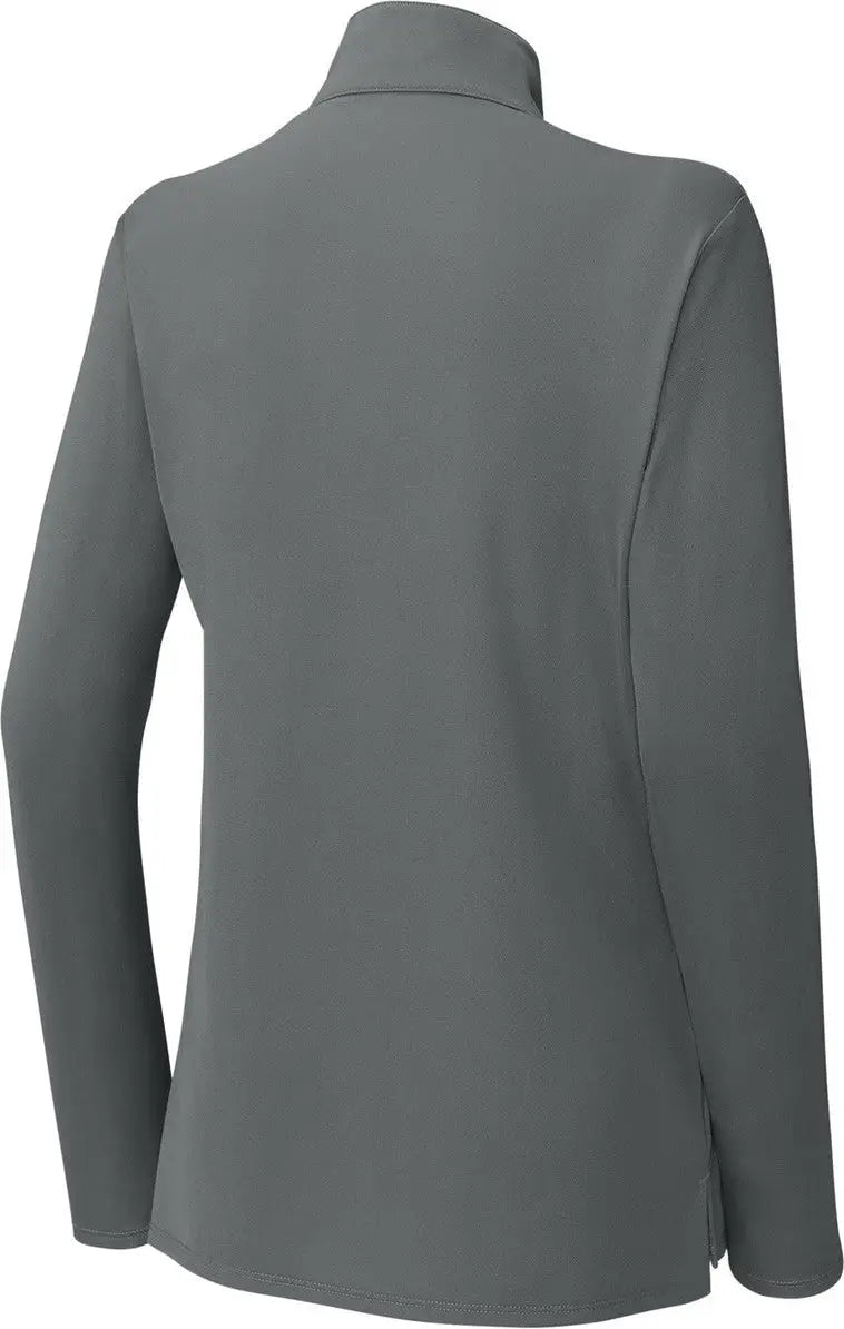 Sport-tek Lst672 Women’s Micropique Sport-wick 1/4-zip - Gray Concrete