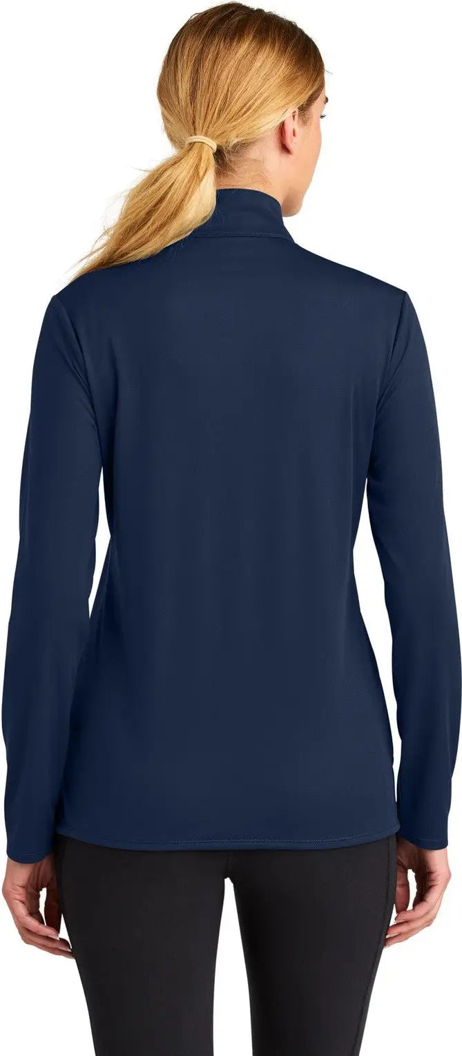 Sport-tek Lst672 Women’s Micropique Sport-wick 1/4-zip - True Navy