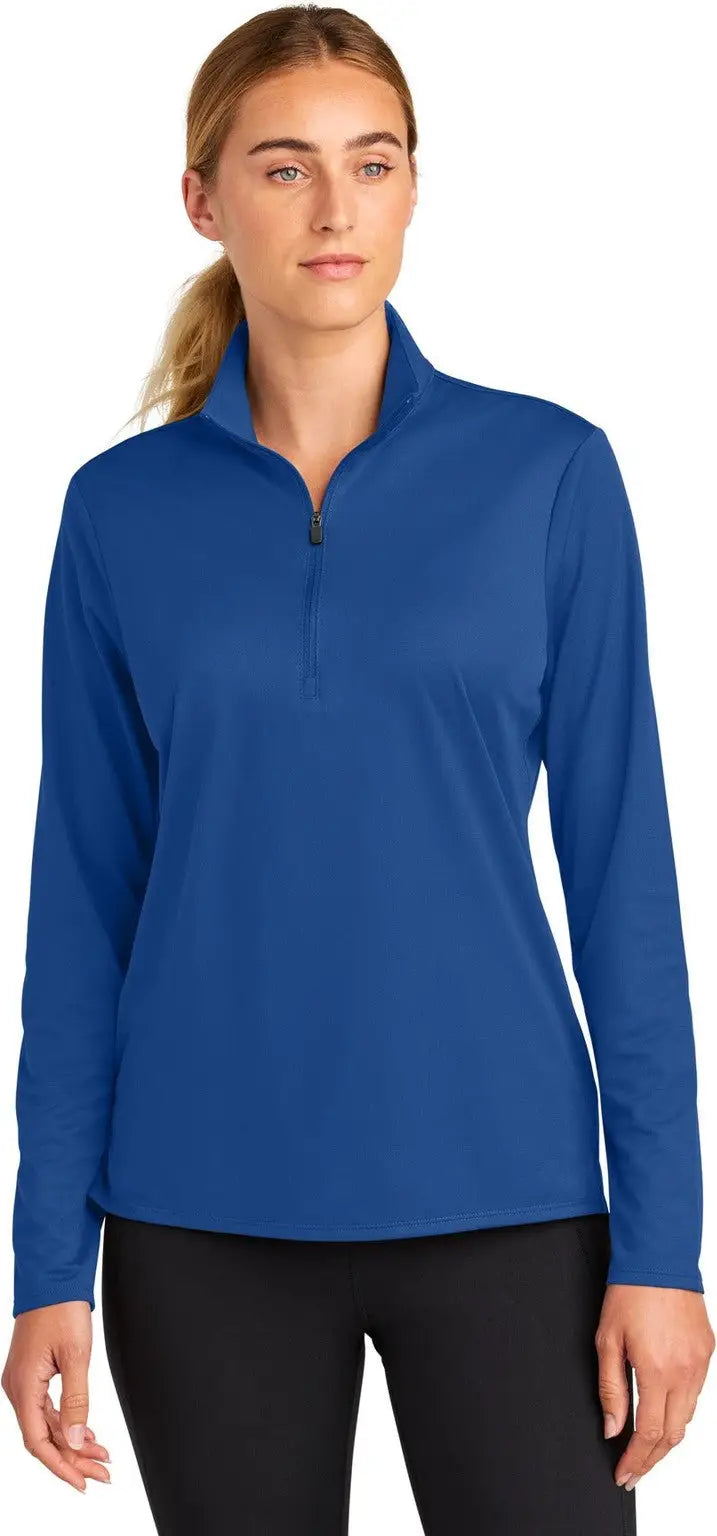 Sport-tek Lst672 Women’s Micropique Sport-wick 1/4-zip - True Royal