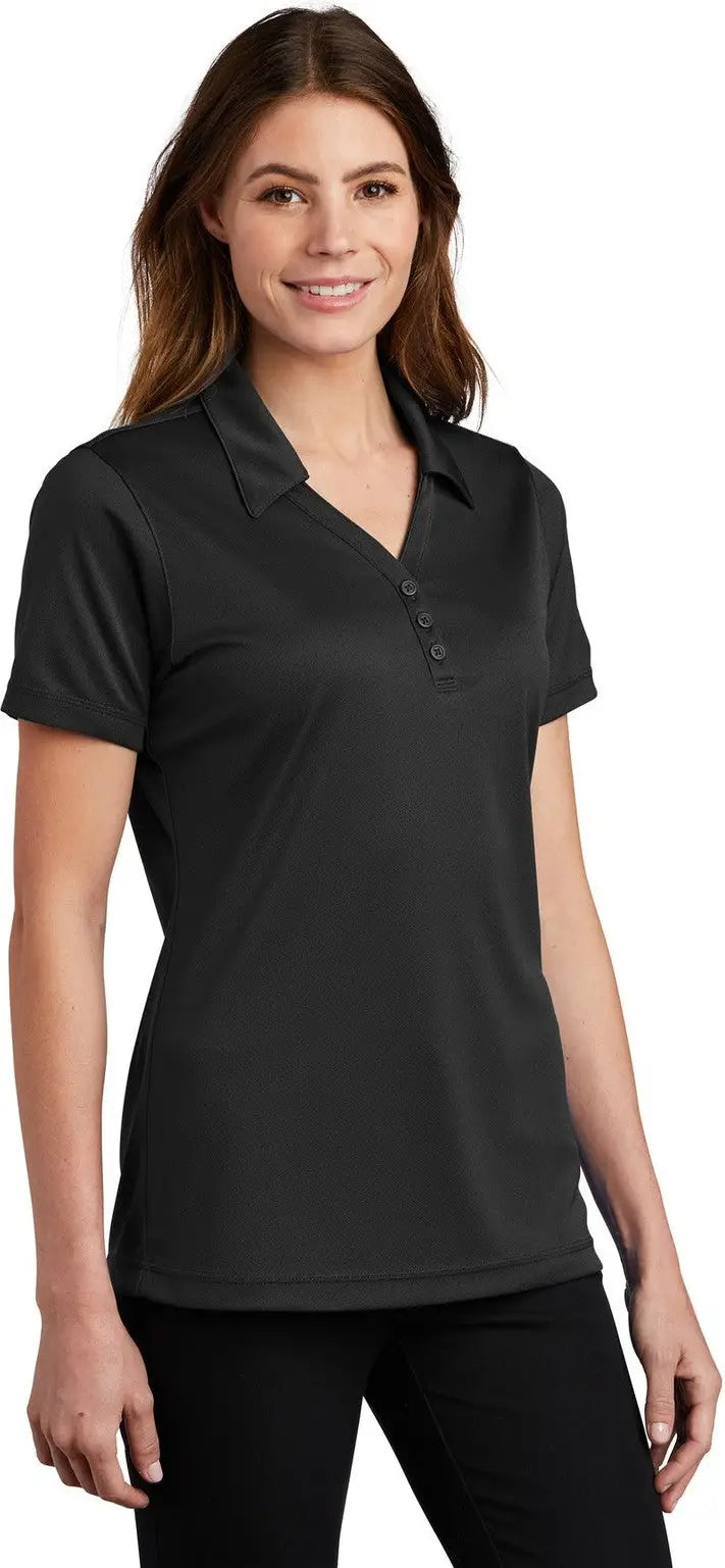 Sport-tek Lst680 Women’s Posicharge Micro-mesh Polo - Black