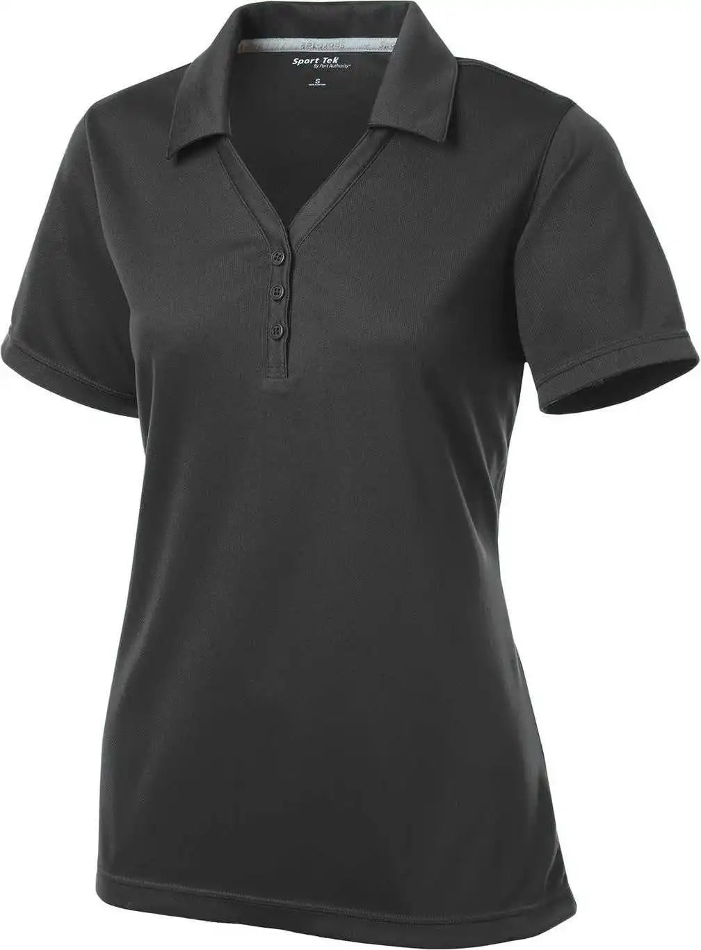 Sport-tek Lst680 Women’s Posicharge Micro-mesh Polo - Iron Grey