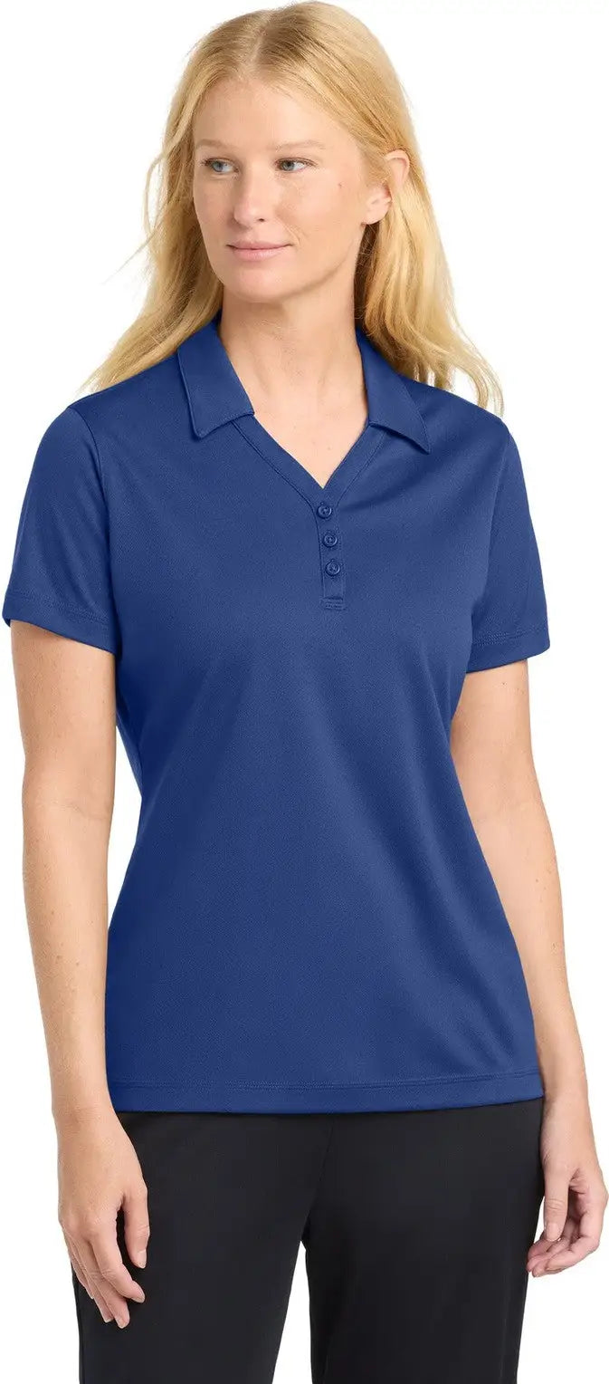 Sport-tek Lst680 Women’s Posicharge Micro-mesh Polo - True Royal - Ladies Xs