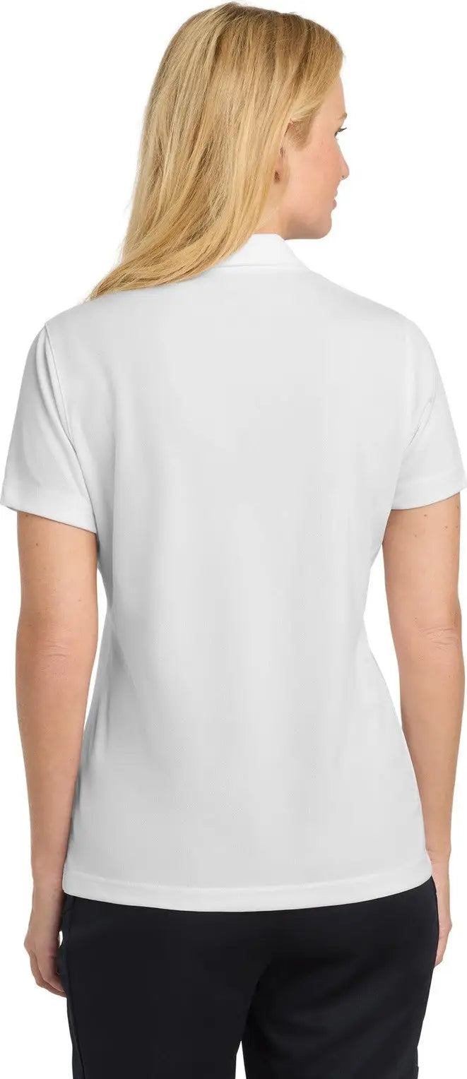 Sport-tek Lst680 Women’s Posicharge Micro-mesh Polo - White