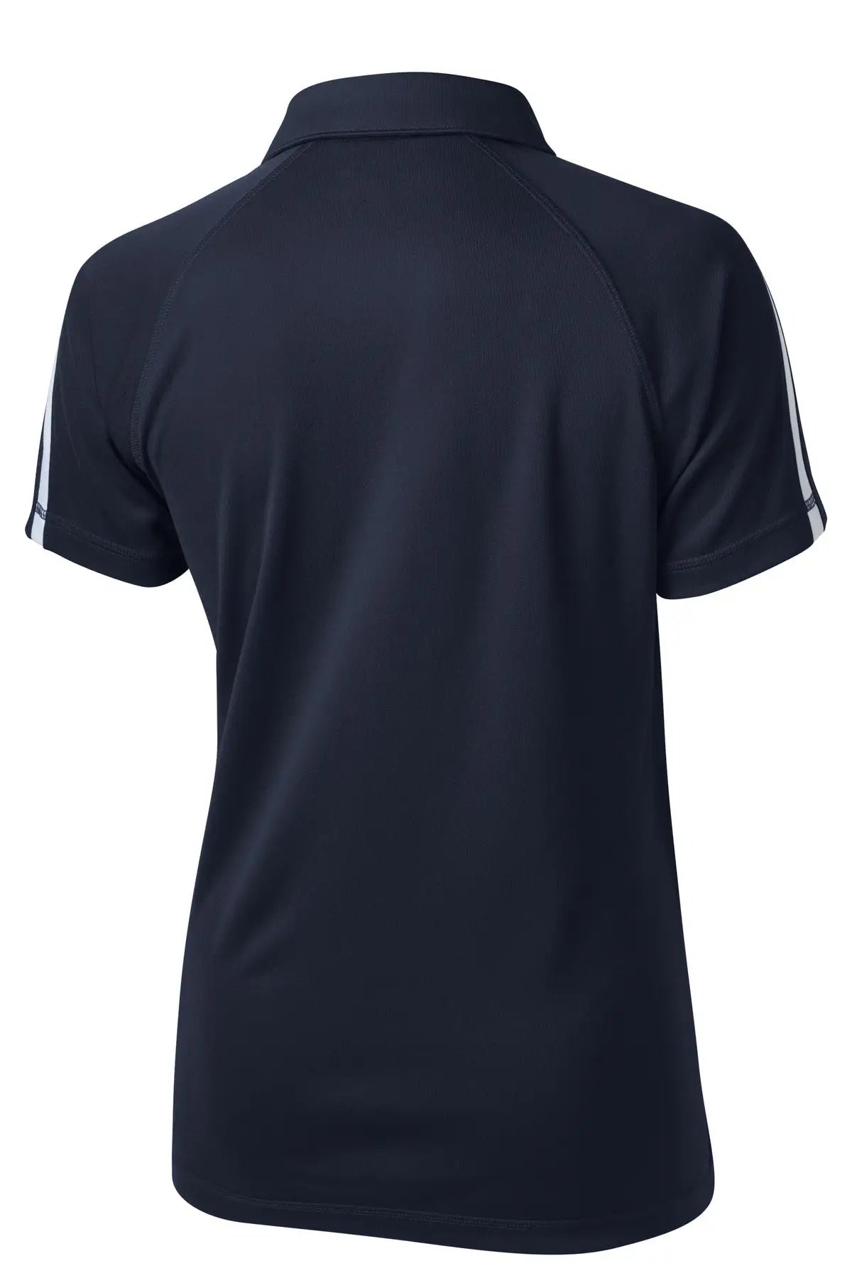 Sport-tek Lst685 Women’s Posicharge Micro-mesh Colorblock Polo - True Navy White - Navy/ / Ladies Xs