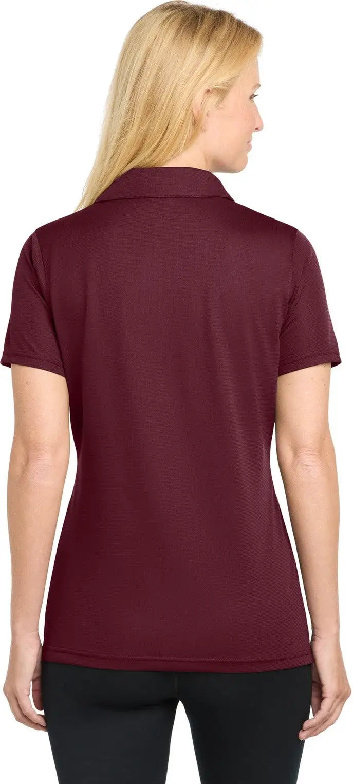 Sport-tek Lst690 Women’s Posicharge Active Textured Polo - Maroon